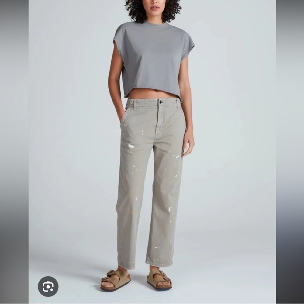 ASKK NY tomboy pant  paint splattered khaki 26